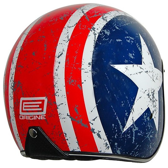 Vintage Motorcycle Helmet Jet Sprint Source Rebel Star visor Interior
