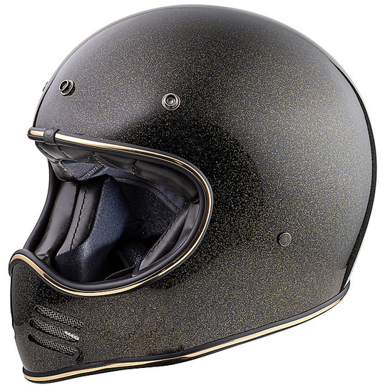 Vintage Premier MX GLITTER GOLD Motorcycle Helmet For Sale Online