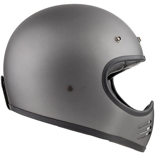 Vintage Premier MX U17 BM Gray Integral Motorcycle Helmet