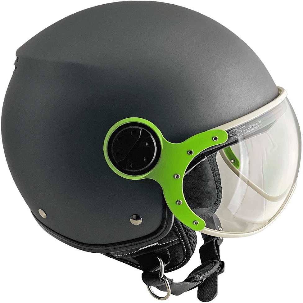 Casque Jet Demi-Visieire A-Pro Kinetic - Homologué ECE 22-06 - Pare-Soleil Intégré - Taille S