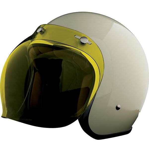 Visiera Gialla a Bolla 3 Bottoni per Casco PEARL taglia unica