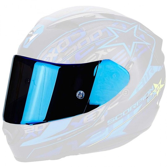 Visiera KDF-14-3 Blu Mirror Casco Scorpion EXO-710 Air / 510 Air / 390 / 1200 Air / 410 Air