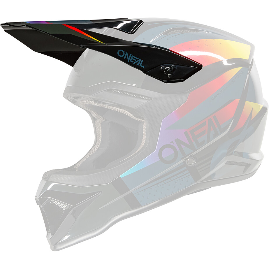 Visiera O'NEAL Per Casco 1SRS RC Nero Multicolore