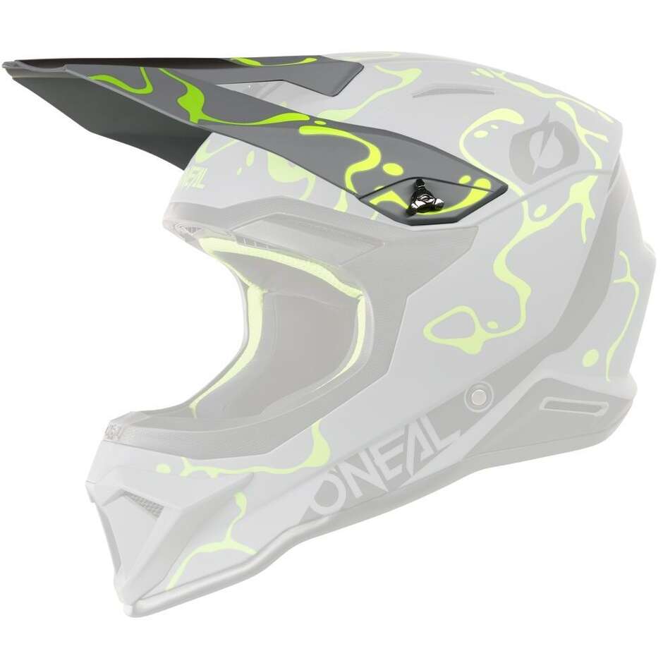 Visiera O'NEAL Per Casco 1SRS SPLASH Grigio Giallo Fluo