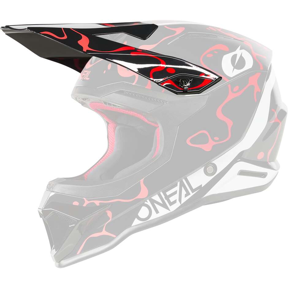 Visiera O'NEAL Per Casco 1SRS SPLASH Nero Rosso