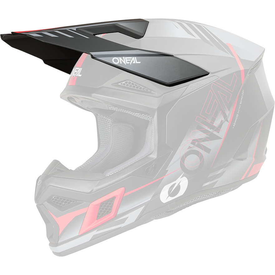 Visiera O'NEAL Per Casco 3SRS HAZE Nero Grigio Rosso