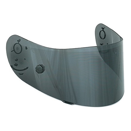 Visiera Per Casco MOMODESIGN | Trattamento Antigraffio 1,5 Mm | Fum&egrave; Dark | Guarnizione In Gomma | Made In Italy
