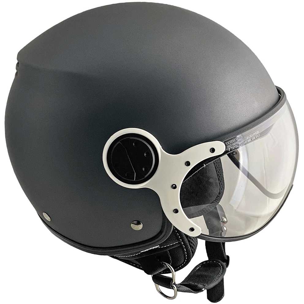 Garosa Demi-casque Ouvert Universel Moto Scooter En Cuir Synthétique