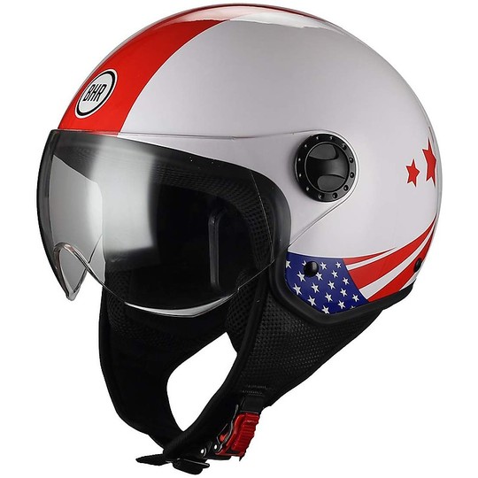 Visière bombée pour casque de moto Demi-Jet BHR 801 USA