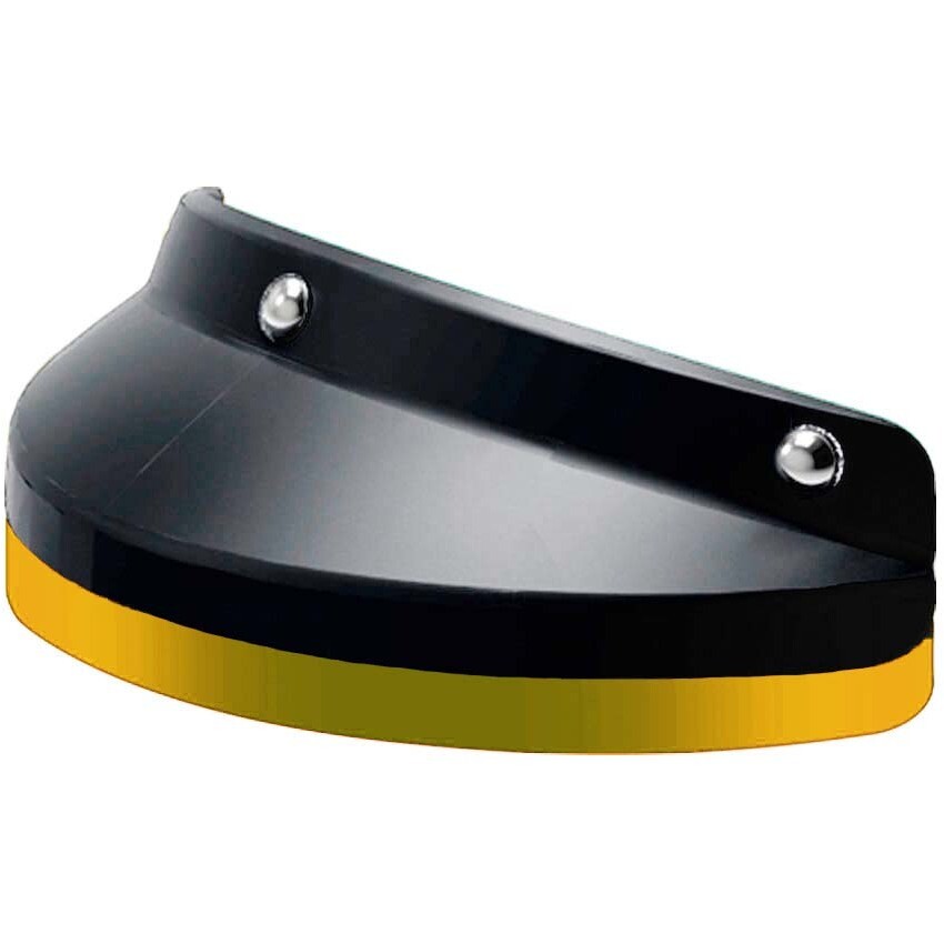 Visière Nexx pour casque X.G30 gris avec bord jaune