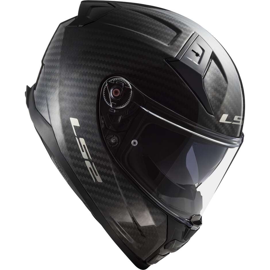 Casque de moto intégral en carbone Ls2 FF811 VECTOR II C CARBON brillant