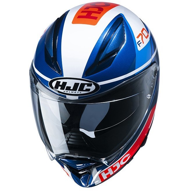 HJC F70 Integralhelm – Größe M, Blau-weiß-rot, Pinlock Vorbereitet, 1430 G