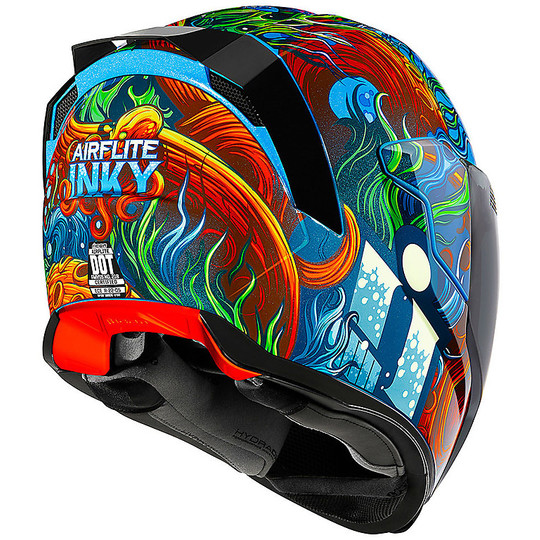 Vollgesichts-Motorradhelm Icon AIRFLITE Inky Blue