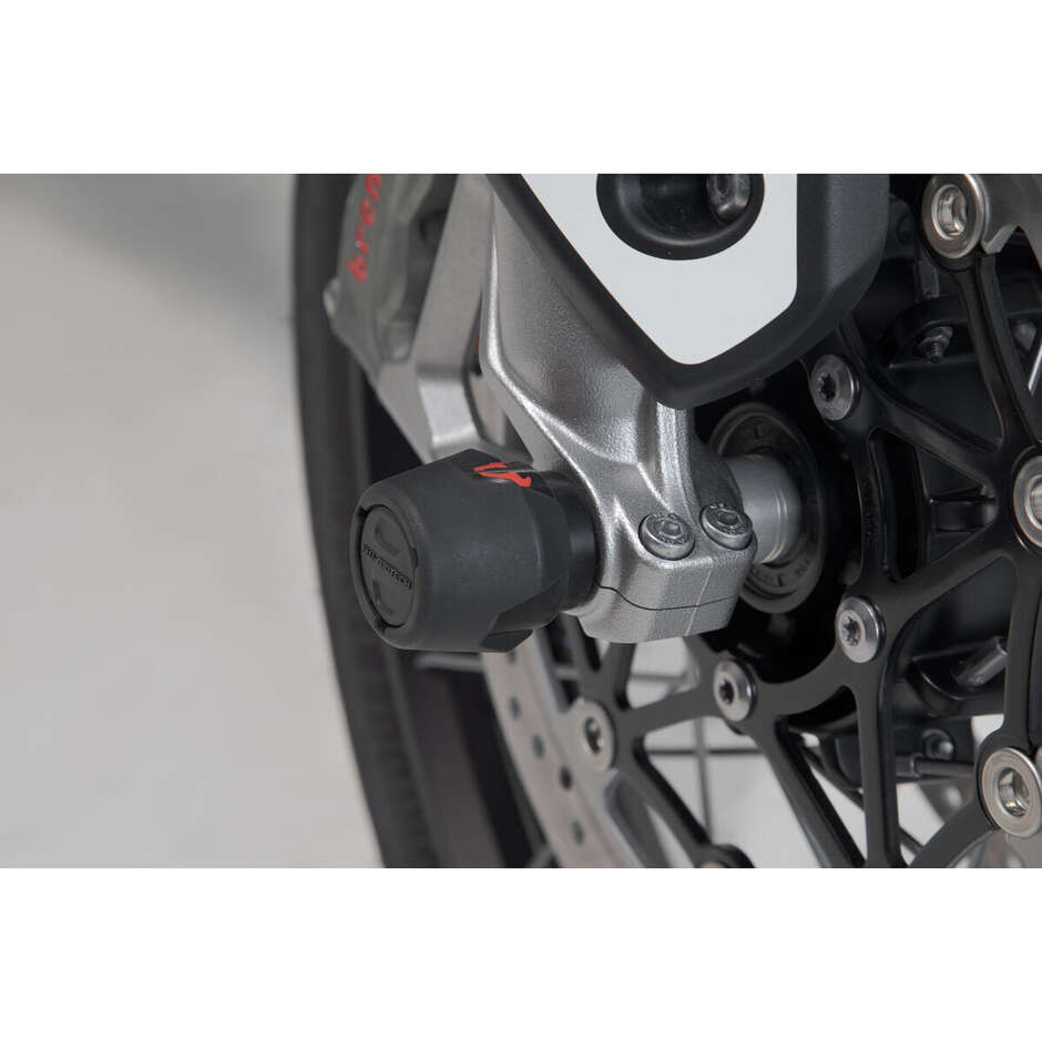 Vorderrad-Achsschutz-Kit, schwarz, STP.05.176.10201/B, für Triumph-, Honda-, Yamaha-Modelle
