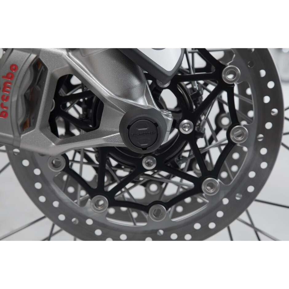 Vorderrad-Achsschutz-Kit, schwarz, STP.05.176.10201/B, für Triumph-, Honda-, Yamaha-Modelle