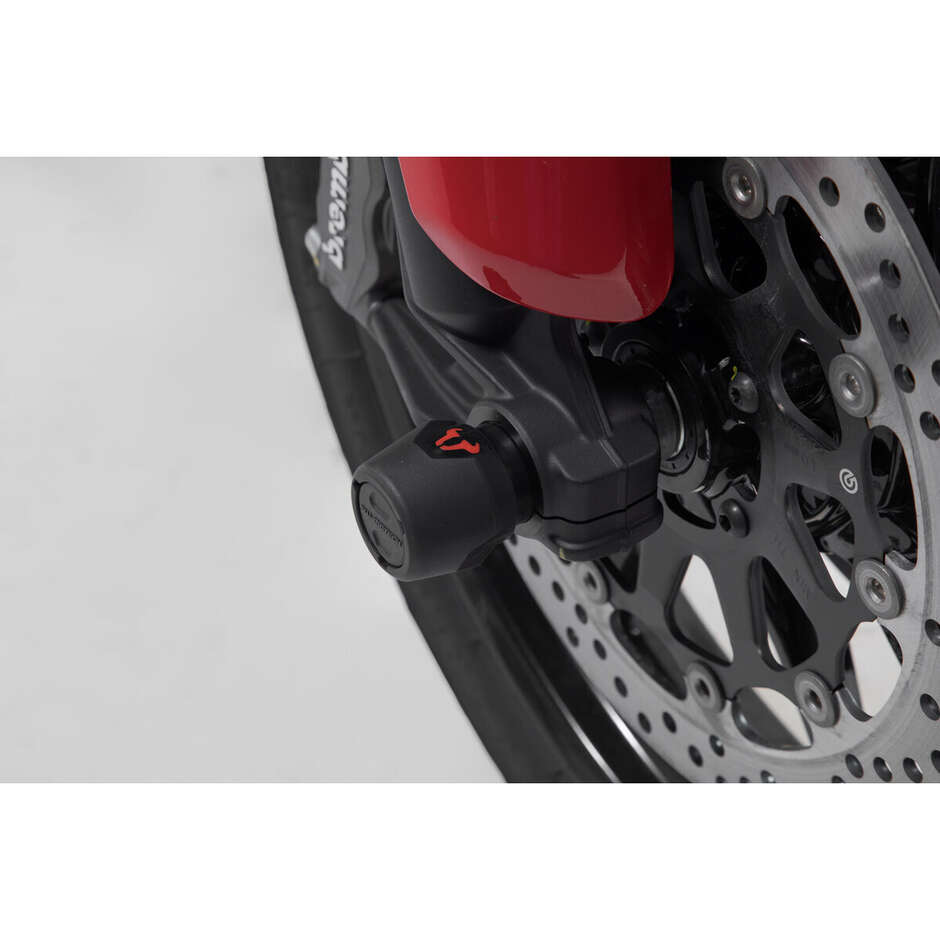 Vorderrad-Achsschutzsatz Schwarz STP.22.176.10600/B Für Ducati Multistrada V4 / Hypermotard 950