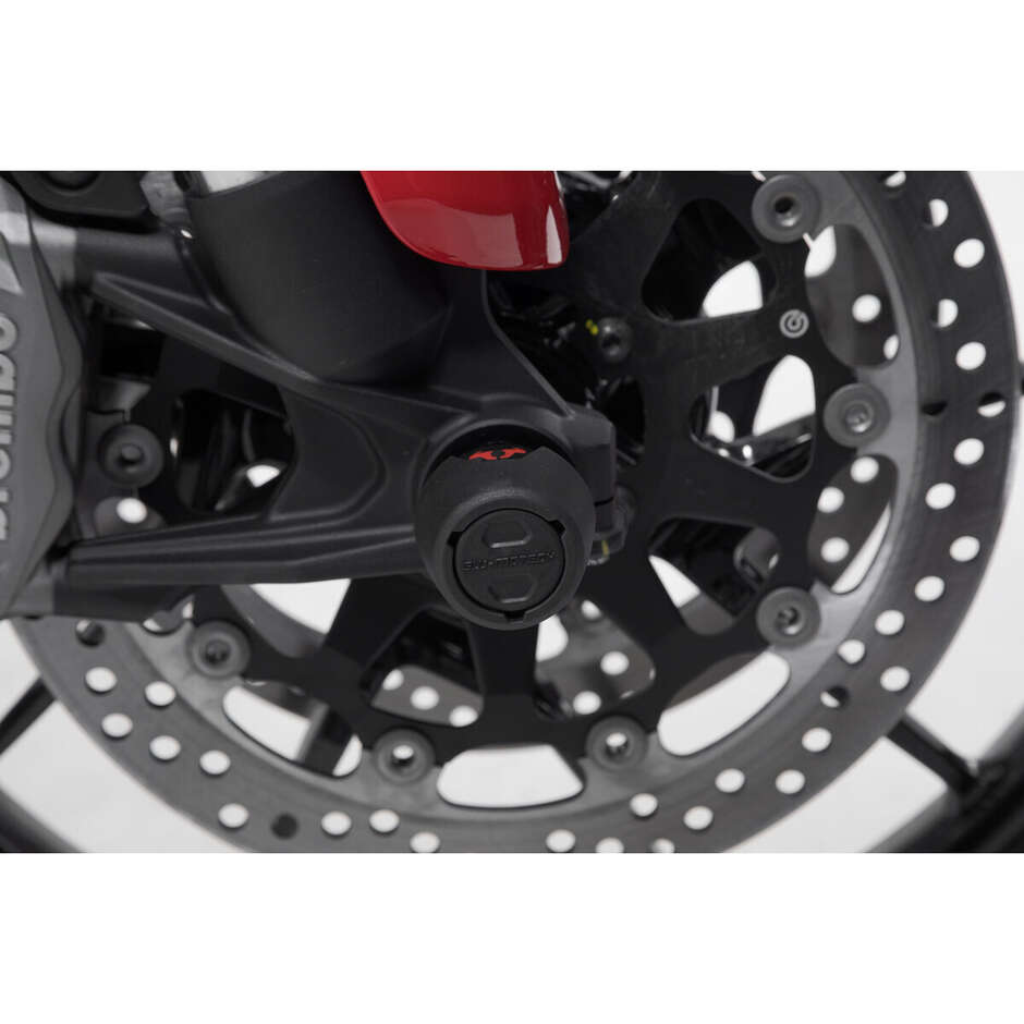 Vorderrad-Achsschutzsatz Schwarz STP.22.176.10600/B Für Ducati Multistrada V4 / Hypermotard 950