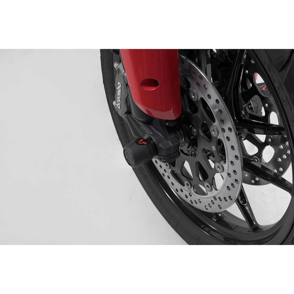 Vorderrad-Achsschutzsatz Schwarz STP.22.176.10600/B Für Ducati Multistrada V4 / Hypermotard 950