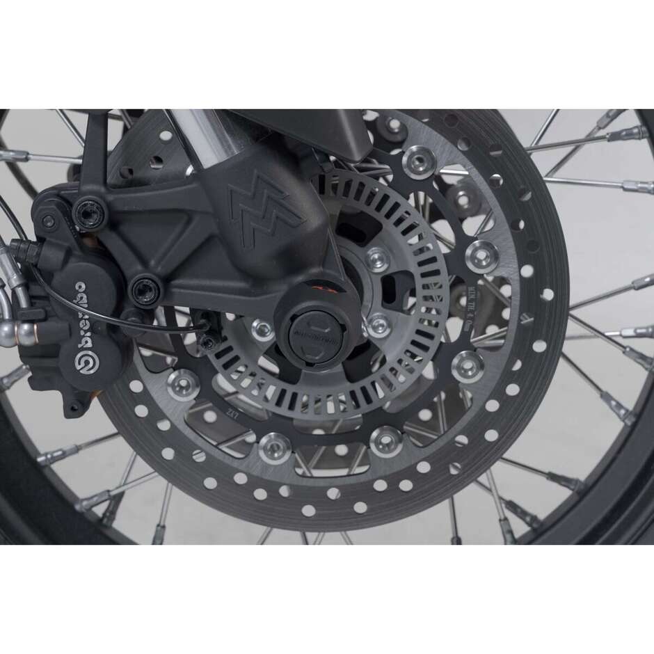 Vorderrad-Achsschutzsatz Schwarz STP.23.176.10000/B Für Moto Morini X-Cape 650 (21-)
