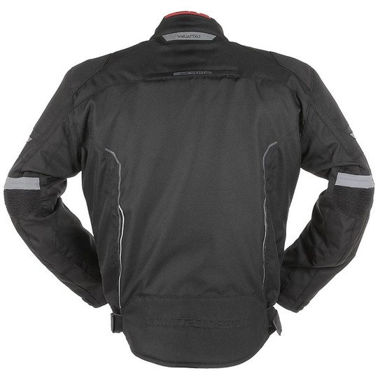 VQuattro BOLT Black All-Weather Touring Fabric Motorcycle Jacket