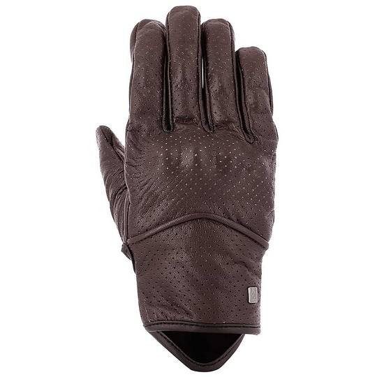 Vquattro City Aston Brown Custom Leather Motorcycle Gloves