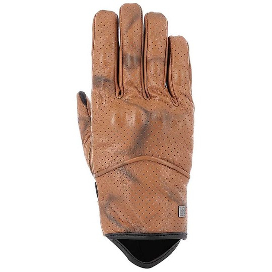 Vquattro City Aston Camel Custom Leather Motorcycle Gloves