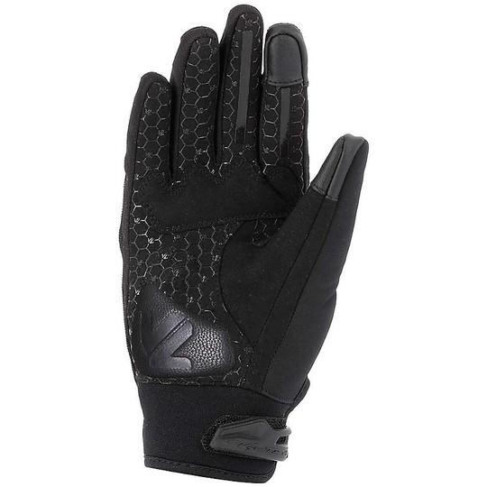 Vquattro City Brisban Lady Black Fabric Motorcycle Gloves