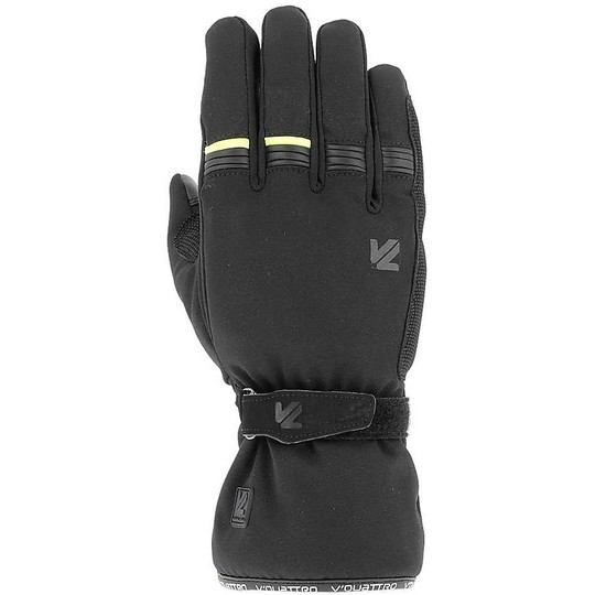 VQuattro CORE 18 Black Fluorescent Waterproof Motorcycle Gloves