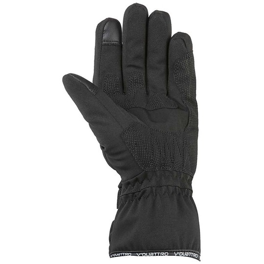 VQuattro CORE 18 Black Waterproof Motorcycle Gloves