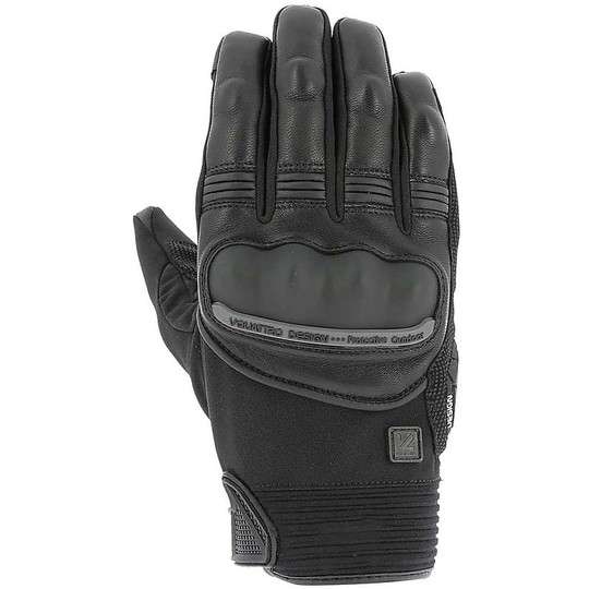 VQuattro GRIND 18 Waterproof Motorcycle Leather and Fabric Gloves