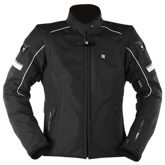 Vquattro Livia Black Fabric Motorcycle Jacket