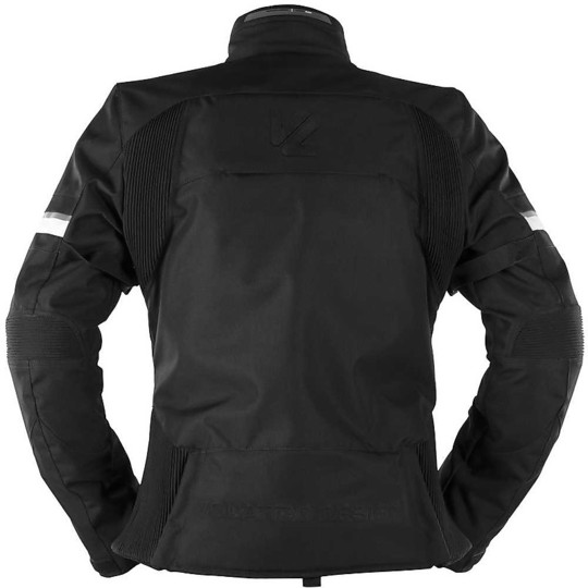 Vquattro Livia Black Fabric Motorcycle Jacket