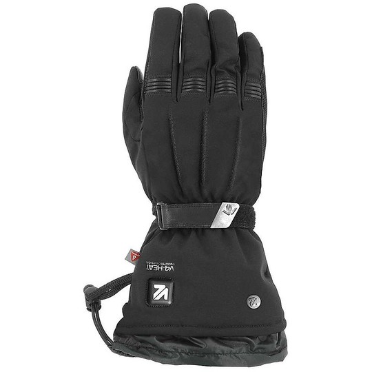 VQuattro METROPOLIS 18 Heated Fabric Motorcycle Gloves Black
