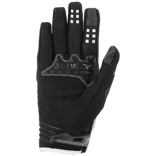 Vquattro MX 18 Black Cross Enduro Motorcycle Gloves