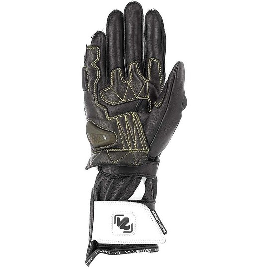 Vquattro RR 18 Racing Leather Motorcycle Gloves