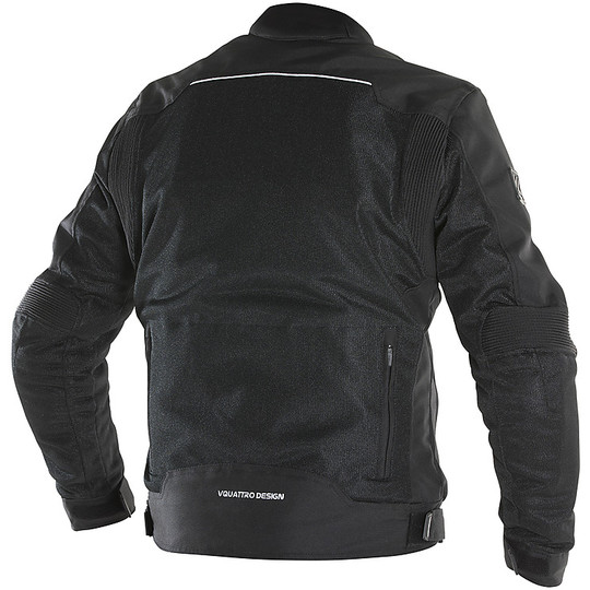 Vquattro VE 51 Black Perforated Motorcycle Jacket