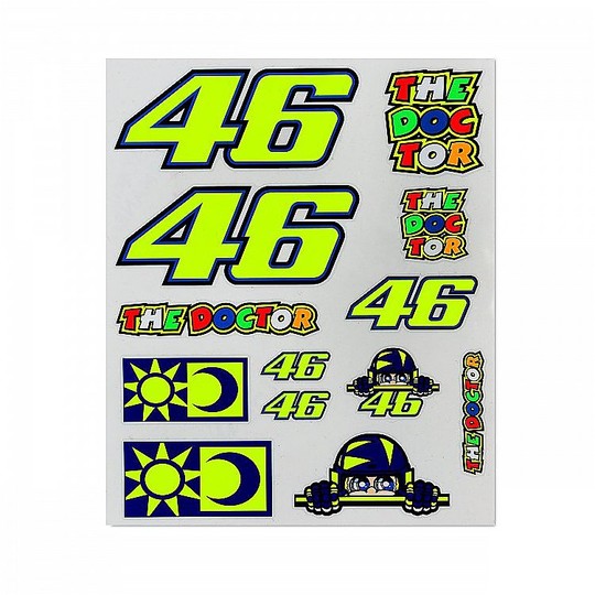 VR46 Classic Collection Großes Aufkleberset
