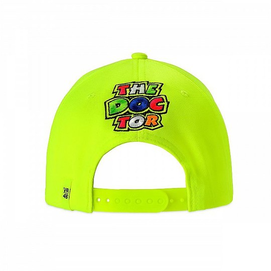 VR46 Classic Collection Stripes 46 Fluo Yellow Cap