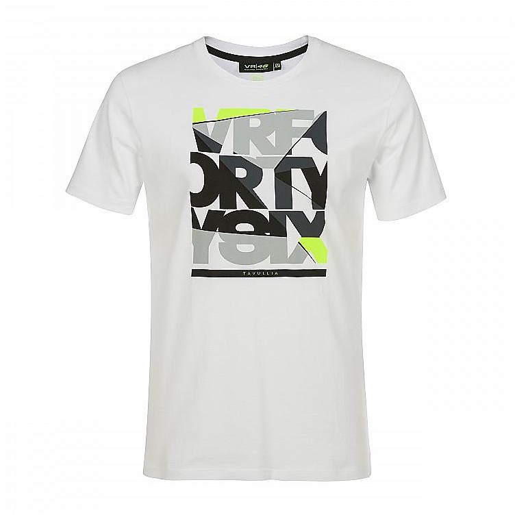 VR46 Lifestyle Collection VrFortySix White T Shirt For Sale Online