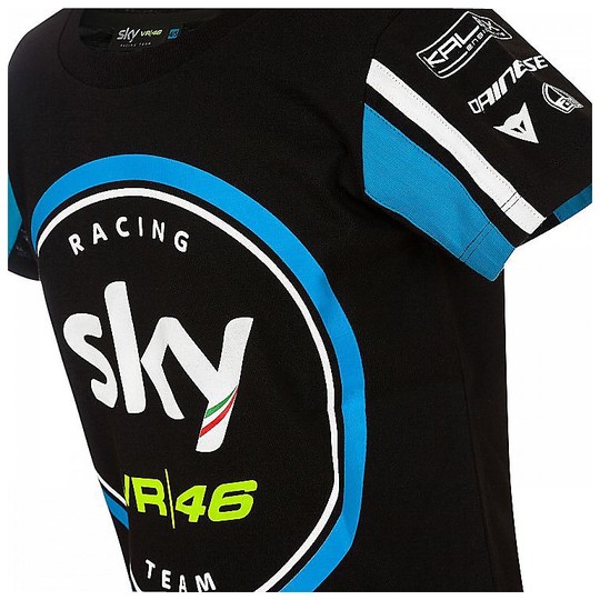 VR46 Replik Sky Racing Team T-Shirt aus Baumwolle