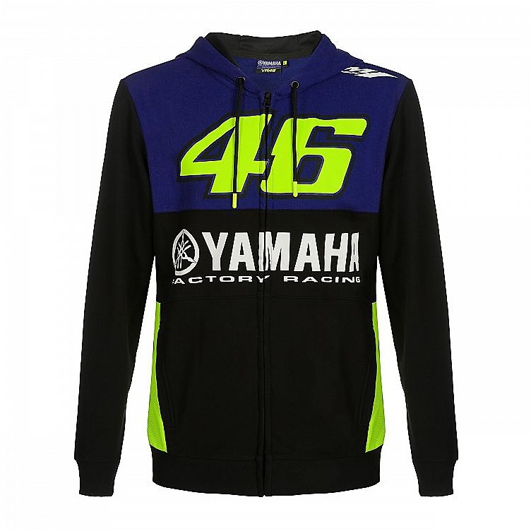 VR46 Yamaha Vr46 Collection Racing Hoody Full Zip Hoodie For Sale