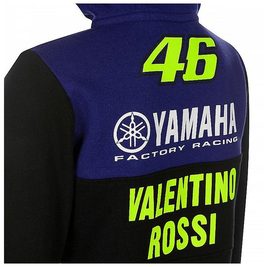 VR46 Yamaha Vr46 Kids Full Hoodie Zip Sweatshirt