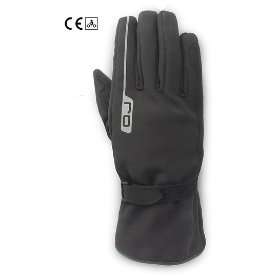 Waterproof Motorcycle Gloves Certified Oj Atmosphere G205V LEAD Black