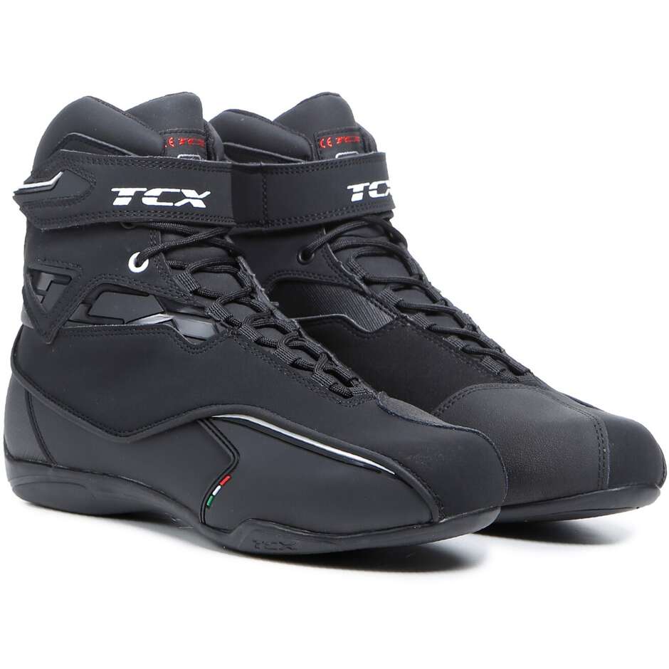 Waterproof Sport Motorcycle Shoes Tcx 9581w ZETA WP Black