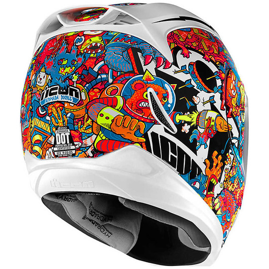 White Moto Helmet Icon Airmada White Doodle