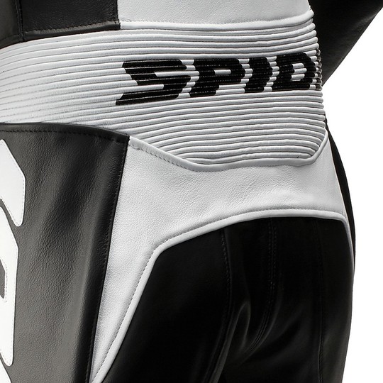 WID PRO Lady Women's Leather Motorcycle Suit Black White