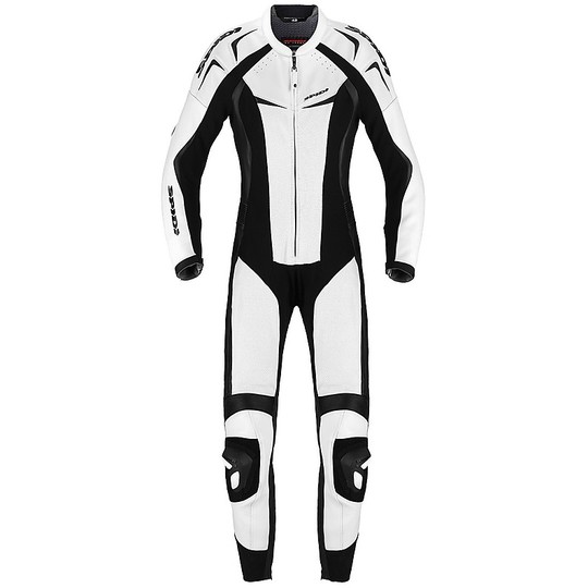 WID PRO Lady Women's Leather Motorcycle Suit Black White