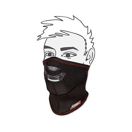 Winddichte Maske mit Kragen American-Pro Moto COVER Schwarz