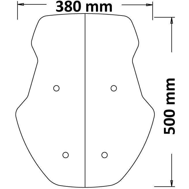 Isotta Touring Windshield For Honda X-ADV 750 From 2021 Dark Smoke For Sale Online