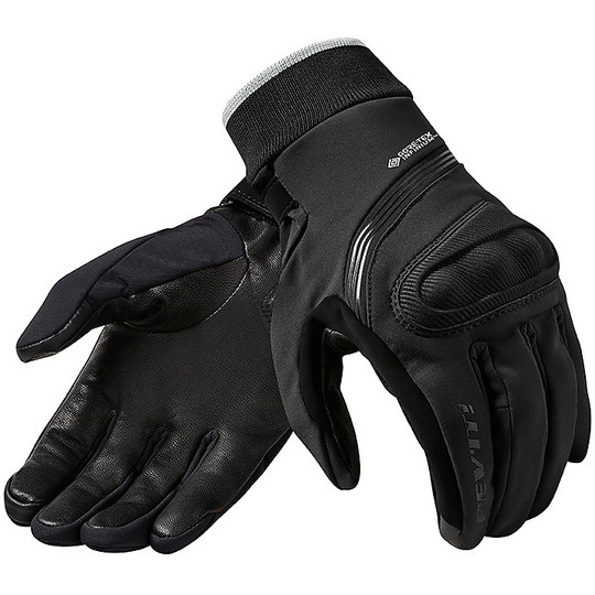 Windstopper Rev'it CRATER 2 WSP Fabric Motorcycle Glove Black